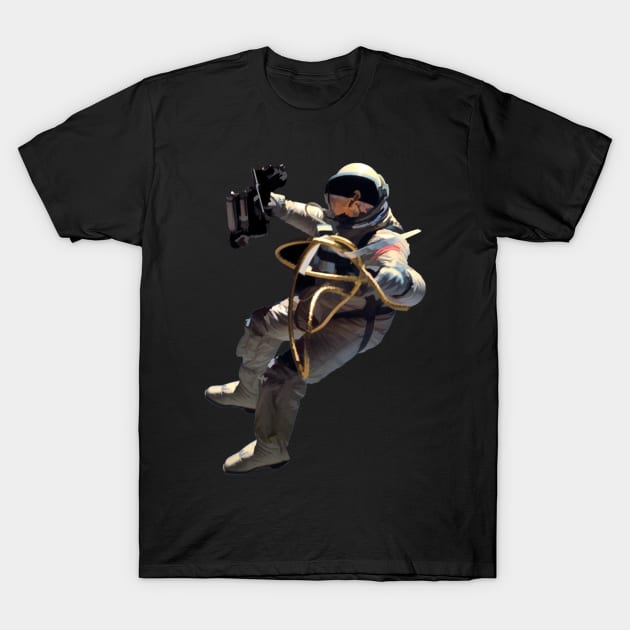 Astronaut Floating in Space T-Shirt by DesignDLW